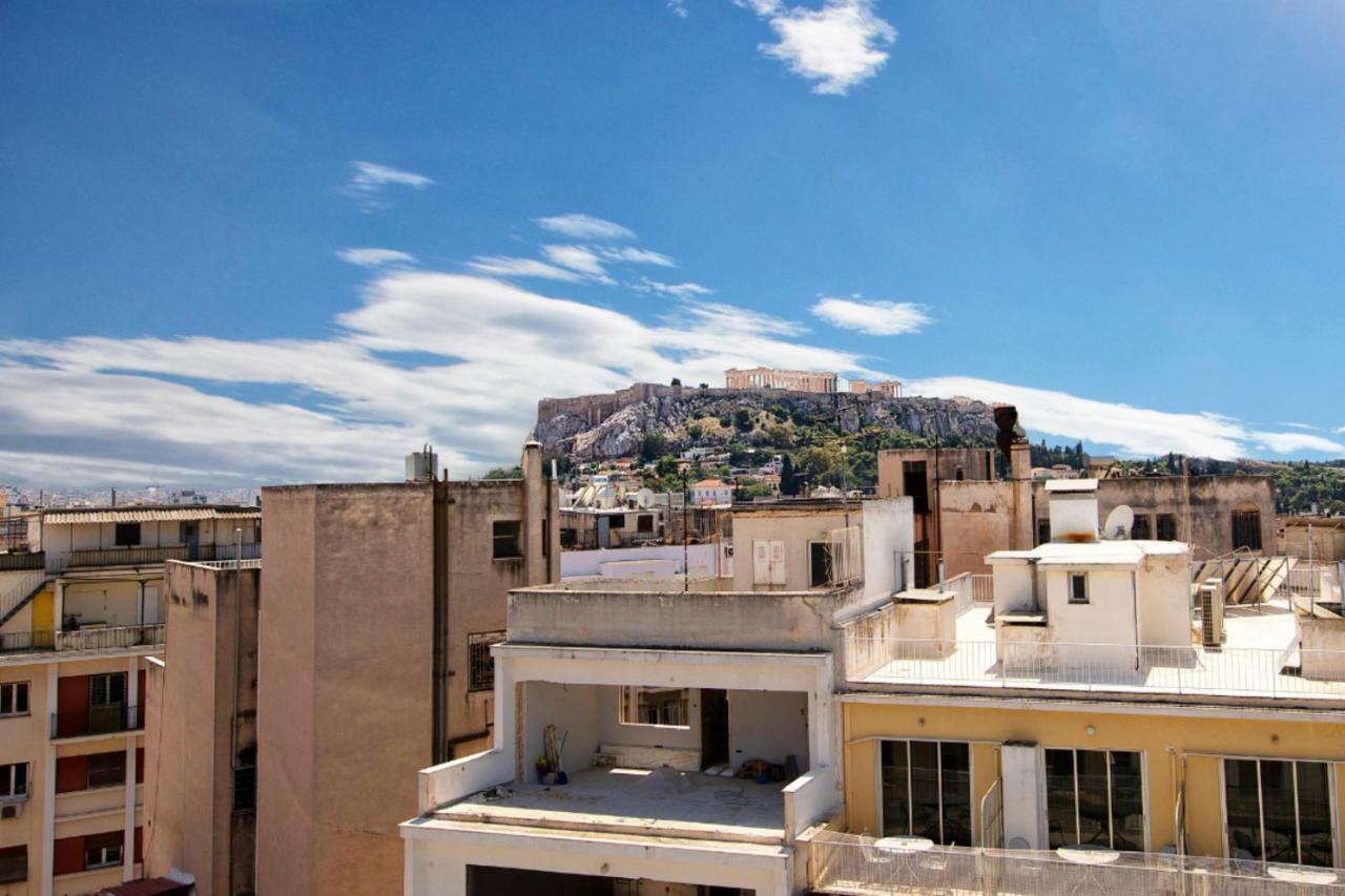 Topfloor Stylish Apartment With Acropolis View! Athena Bagian luar foto